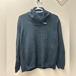 Chaps Women’s Black Knit‎ Mock Neck Sweater